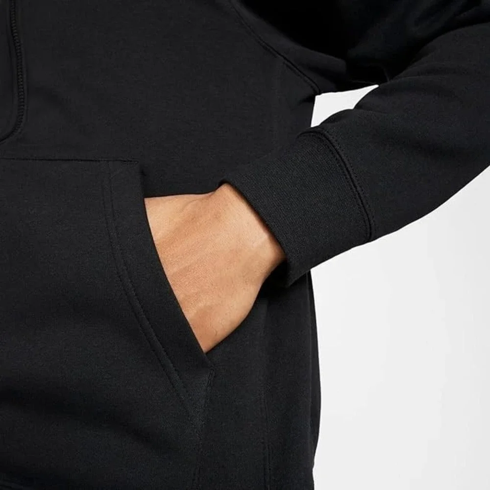 Nike Sportswear Club Fleece Men's Full-Zip Hoodie Black Sz X_Large